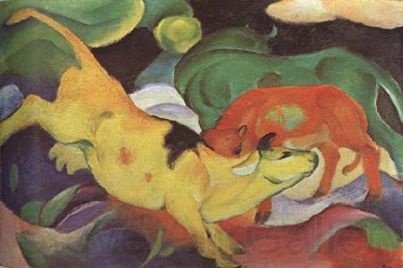 Franz Marc Cows,Yellow,Red Green (mk34)